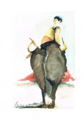 aquarelle-toro12juillet13_A4-B4-arches300gr